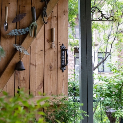 Maniglia per porta artigianale in ghisa da cortile in stile europeo classico