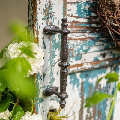 Maniglia per porta artigianale in ghisa da giardino in stile europeo classico