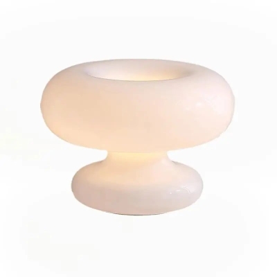 L&aacute;mpara de mesa Bauhaus con forma de rosquilla de seta