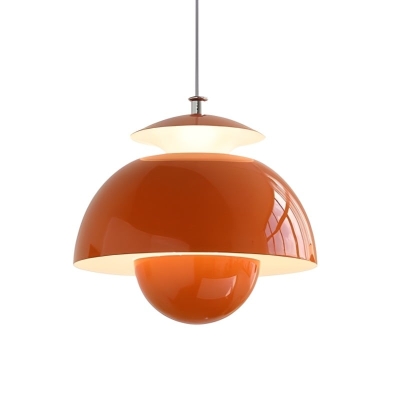 Lampada a sospensione in metallo a forma di bocciolo di fiore in stile moderno nordico