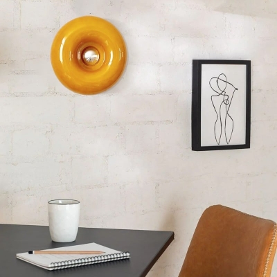Dekorative Glas-Donut-Tischlampe/Wandleuchte