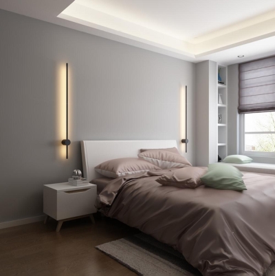 Moderne minimalistische LED-Wandleuchte in R&ouml;hrenform