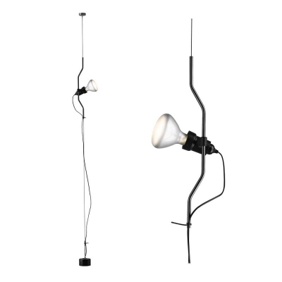 Wielokolorowa lampa podłogowa z linią