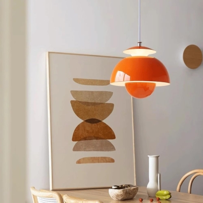 Lampada a sospensione in metallo a forma di bocciolo di fiore in stile moderno nordico