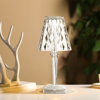 L&aacute;mpara de mesa LED recargable de estilo barroco