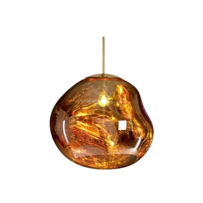 Lampada a sospensione moderna in vetro di lava irregolare