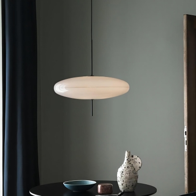 Lampada a sospensione ovale moderna