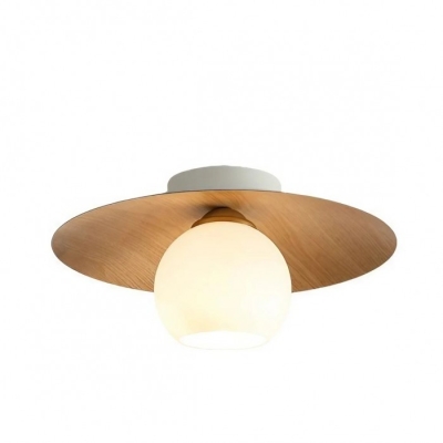 Nowoczesna lampa sufitowa z żebrowanym szkłem