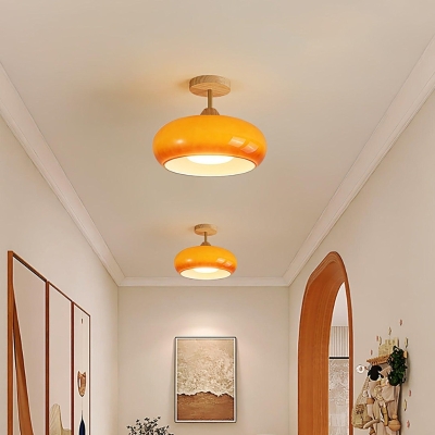 Lampa sufitowa ze szkła retro Bauhaus
