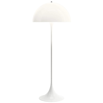Moderne Stehlampe in Pilzform im cremefarbenen Stil