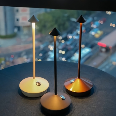 L&aacute;mpara de mesa LED recargable moderna