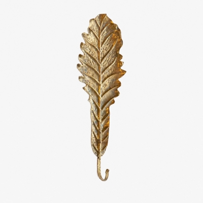 Antiker goldener botanischer Eisenwandhaken