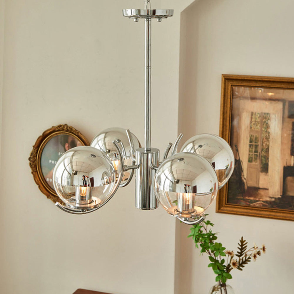 Rero Bauhaus Kronleuchter mit Lampenschirm aus kreisf&ouml;rmigem Metall