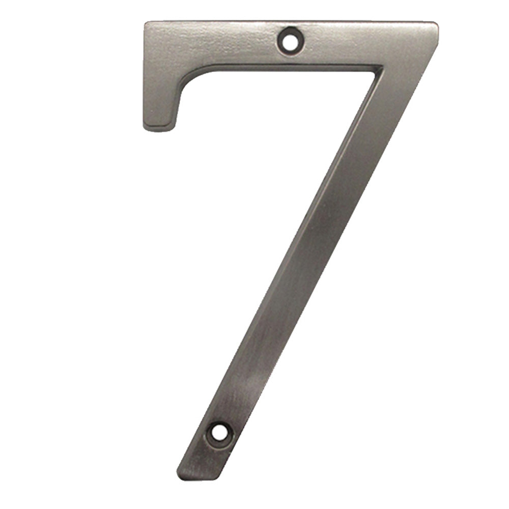 4 inch moderne zinklegering zilveren huisnummerborden