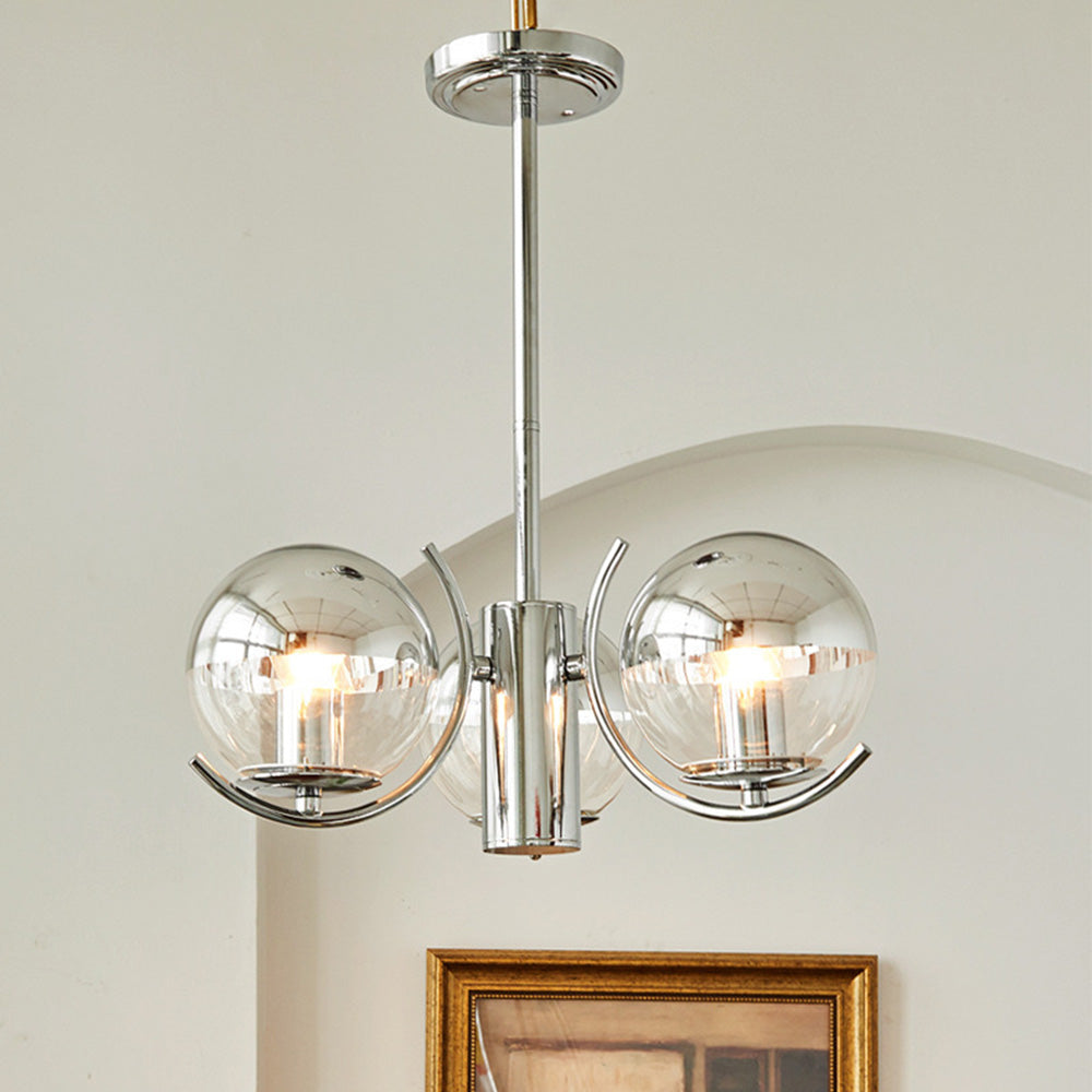 Rero Bauhaus Kronleuchter mit Lampenschirm aus kreisf&ouml;rmigem Metall