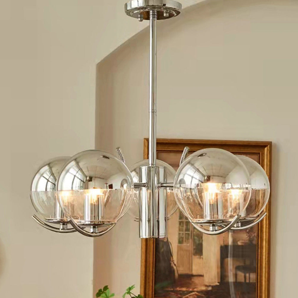 Rero Bauhaus Kronleuchter mit Lampenschirm aus kreisf&ouml;rmigem Metall