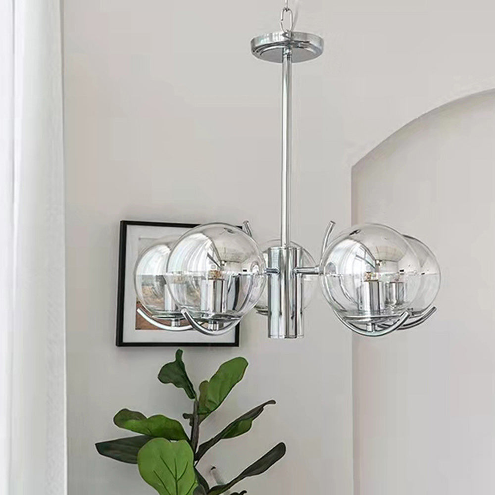 Rero Bauhaus Kronleuchter mit Lampenschirm aus kreisf&ouml;rmigem Metall