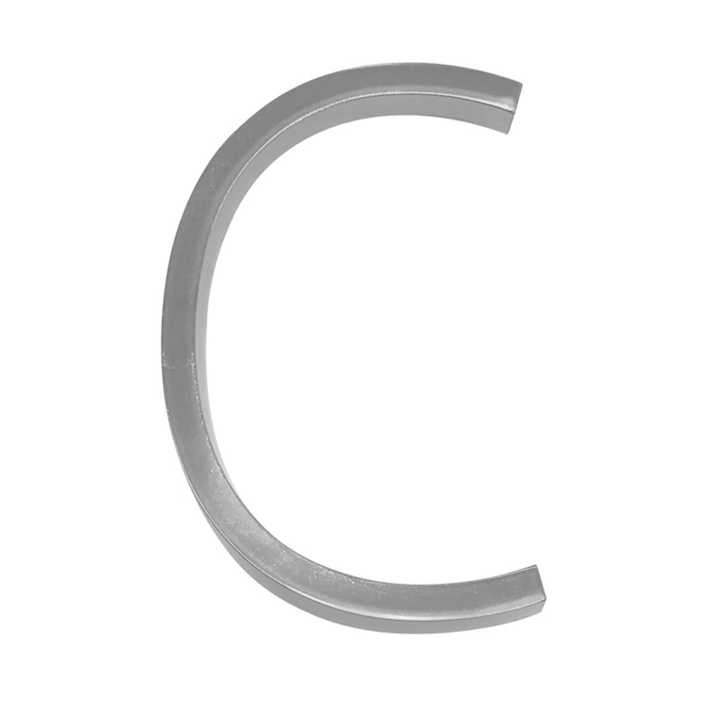 Letreros con n&uacute;meros de casa modernos y sencillos de aleaci&oacute;n de zinc en color plata