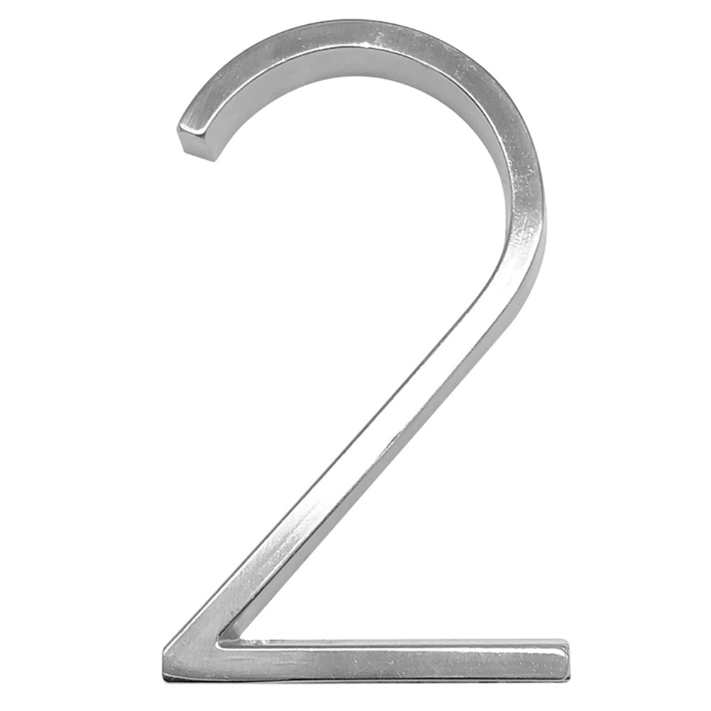 Letreros con n&uacute;meros de casa modernos y sencillos de aleaci&oacute;n de zinc en color plata