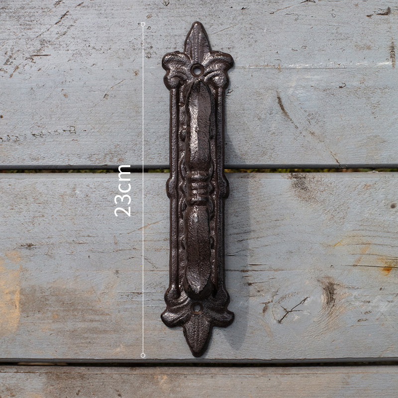 Poign&eacute;e de porte artisanale en fonte de style europ&eacute;en classique