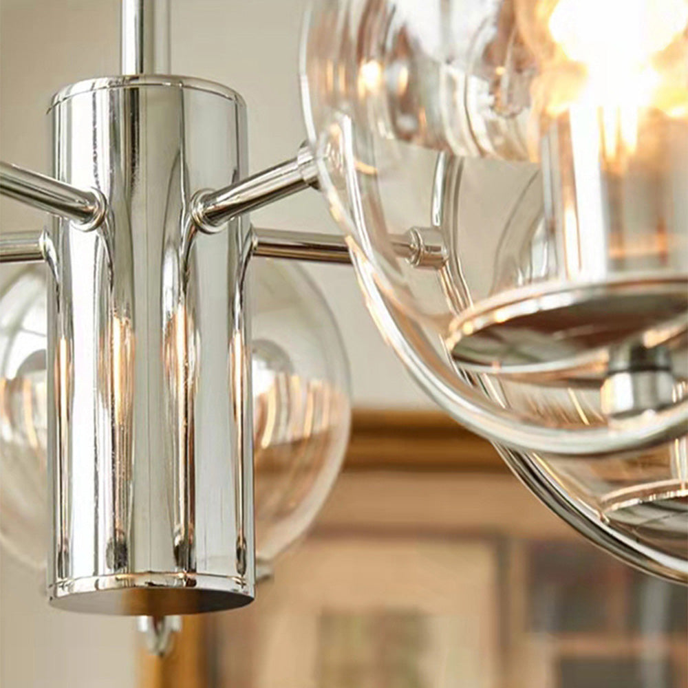 Rero Bauhaus Kronleuchter mit Lampenschirm aus kreisf&ouml;rmigem Metall