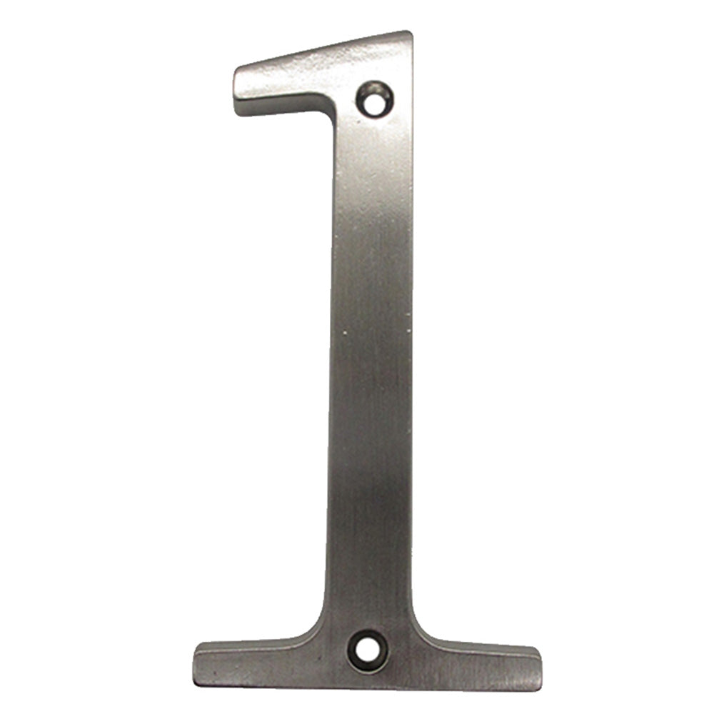 4 inch moderne zinklegering zilveren huisnummerborden