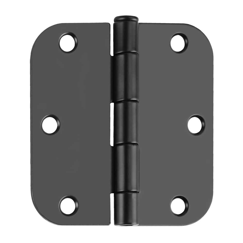 Paquet de 24 charni&egrave;res de porte noires, quincaillerie de porte noire mate de 3,5 pouces