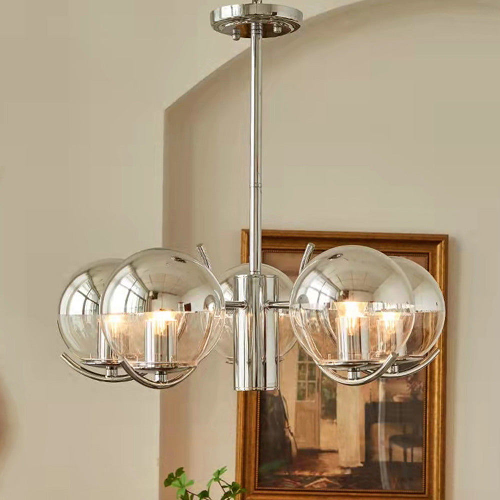 Rero Bauhaus Kronleuchter mit Lampenschirm aus kreisf&ouml;rmigem Metall