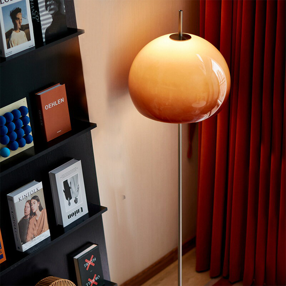 Bauhaus Pilzf&ouml;rmige mittelalterliche Wohnzimmer-Retro-Glas-Stehlampe