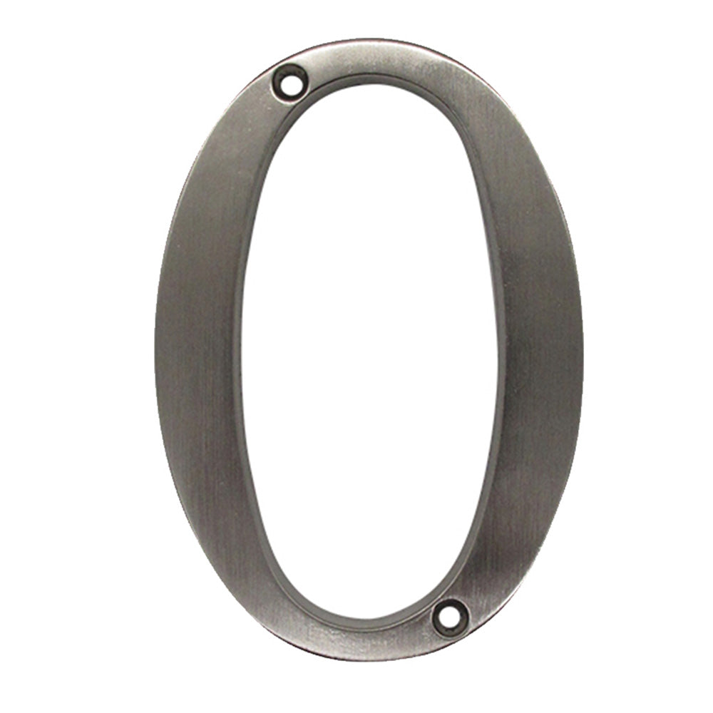 4 inch moderne zinklegering zilveren huisnummerborden