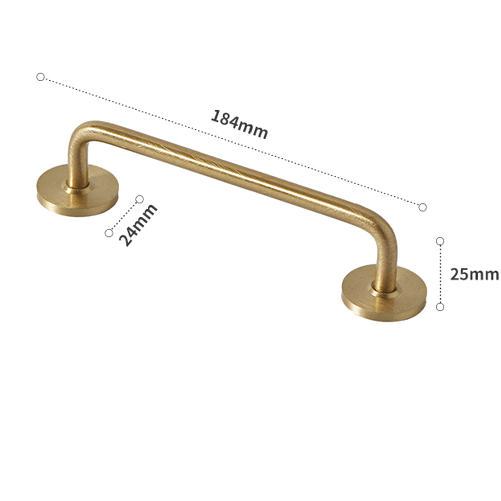Schrankt&uuml;rgriffe aus goldenem Messing