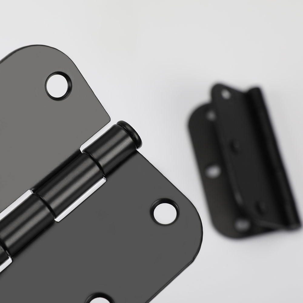 24er-Pack mattschwarze T&uuml;rscharniere 3 1/2 Zoll f&uuml;r Haust&uuml;r