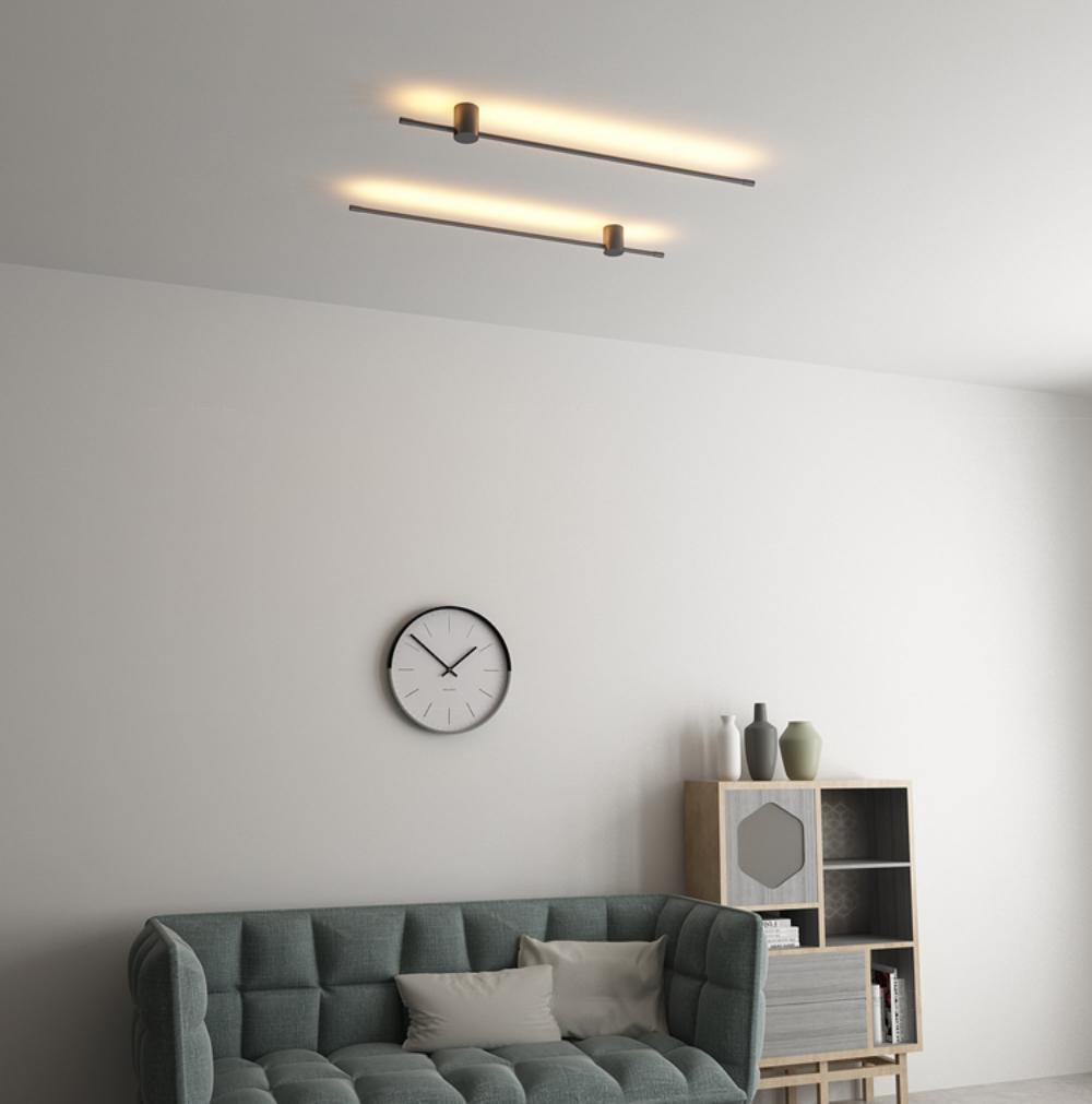 Moderne minimalistische LED-Wandleuchte in R&ouml;hrenform