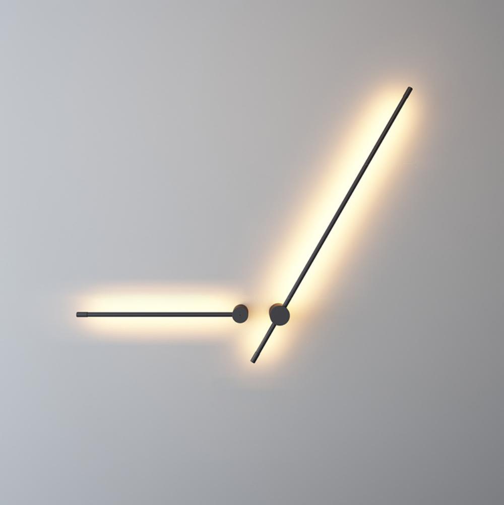 Moderne minimalistische LED-Wandleuchte in R&ouml;hrenform