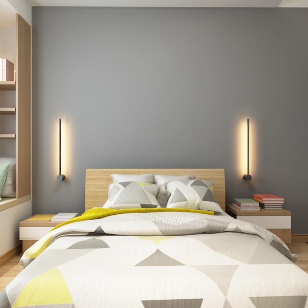 Moderne minimalistische LED-Wandleuchte in R&ouml;hrenform