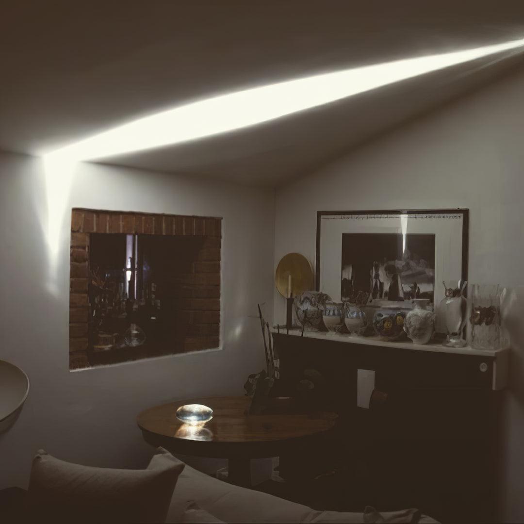 L&aacute;mpara de mesa de cristal con forma de guijarro creativo