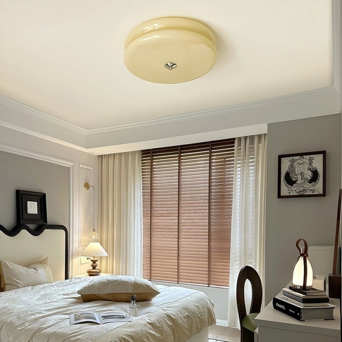 Art Deco Double Layer Disc Ceiling Light S34