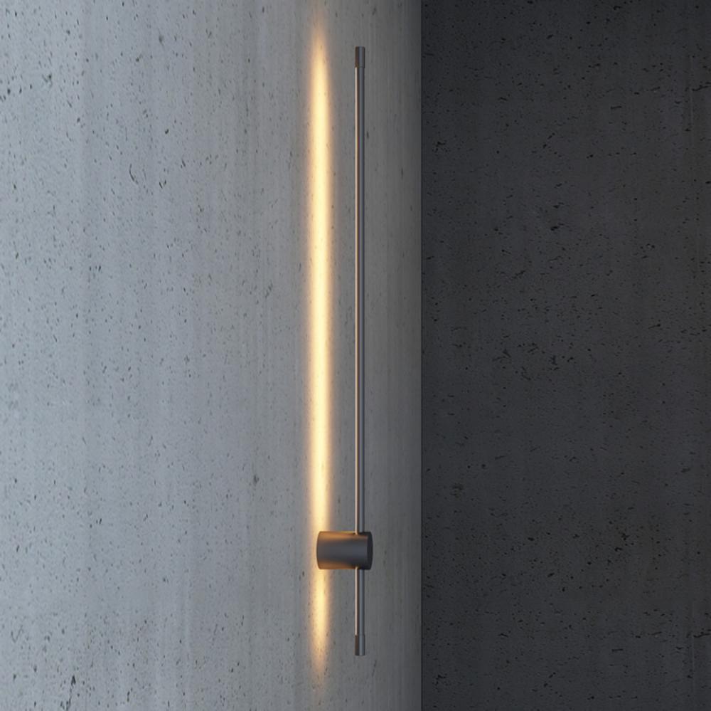 Moderne minimalistische LED-Wandleuchte in R&ouml;hrenform