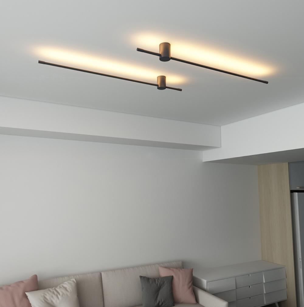Moderne minimalistische LED-Wandleuchte in R&ouml;hrenform