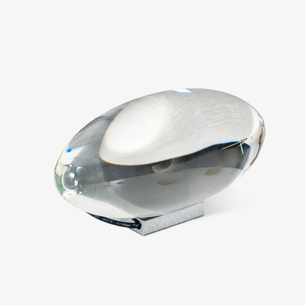 L&aacute;mpara de mesa de cristal con forma de guijarro creativo