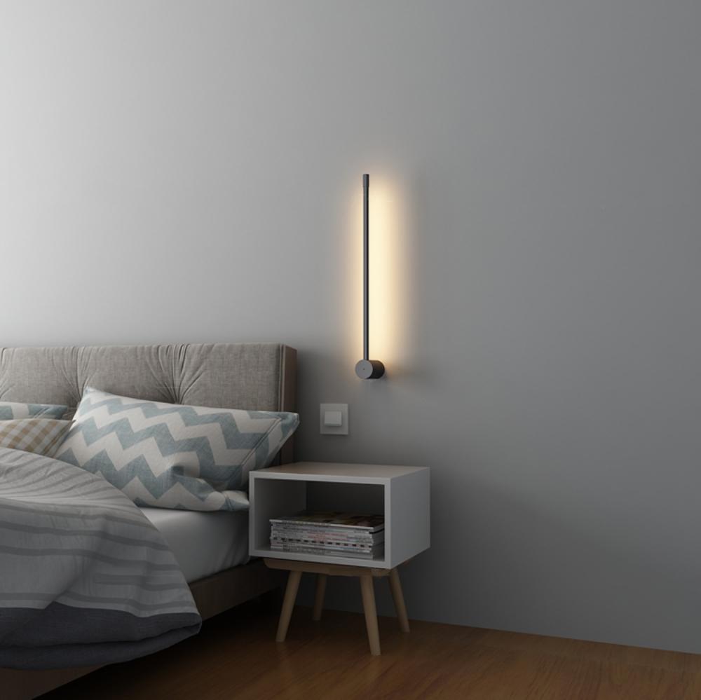 Moderne minimalistische LED-Wandleuchte in R&ouml;hrenform