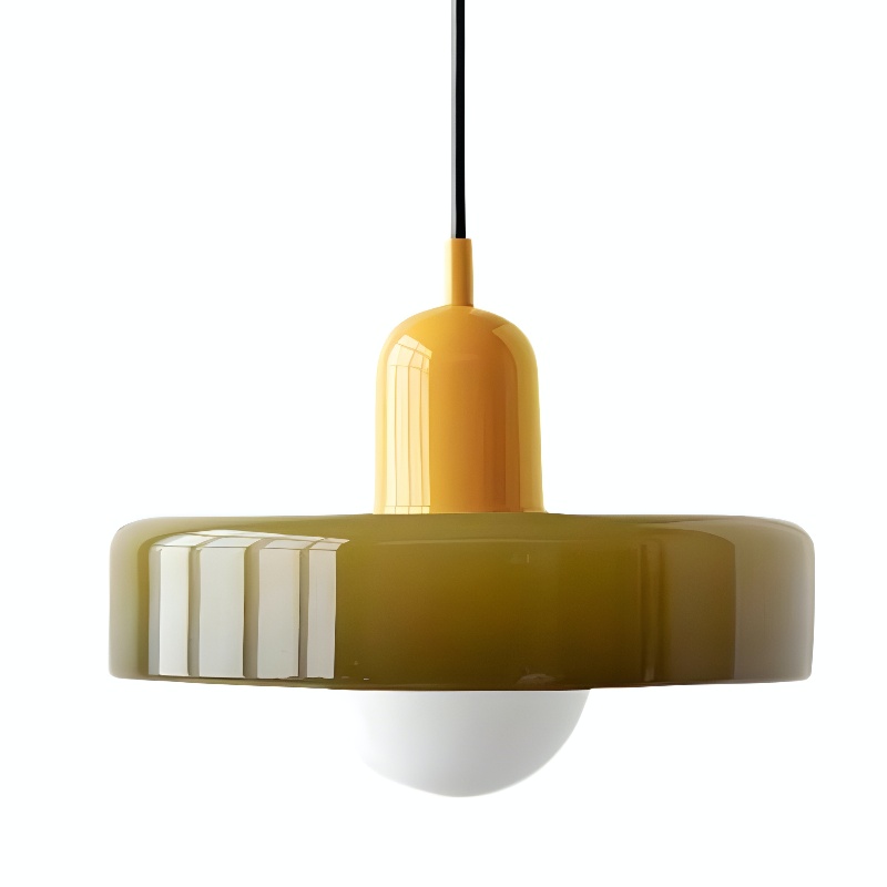 Morandi Disc Orb Glas-Pendelleuchte