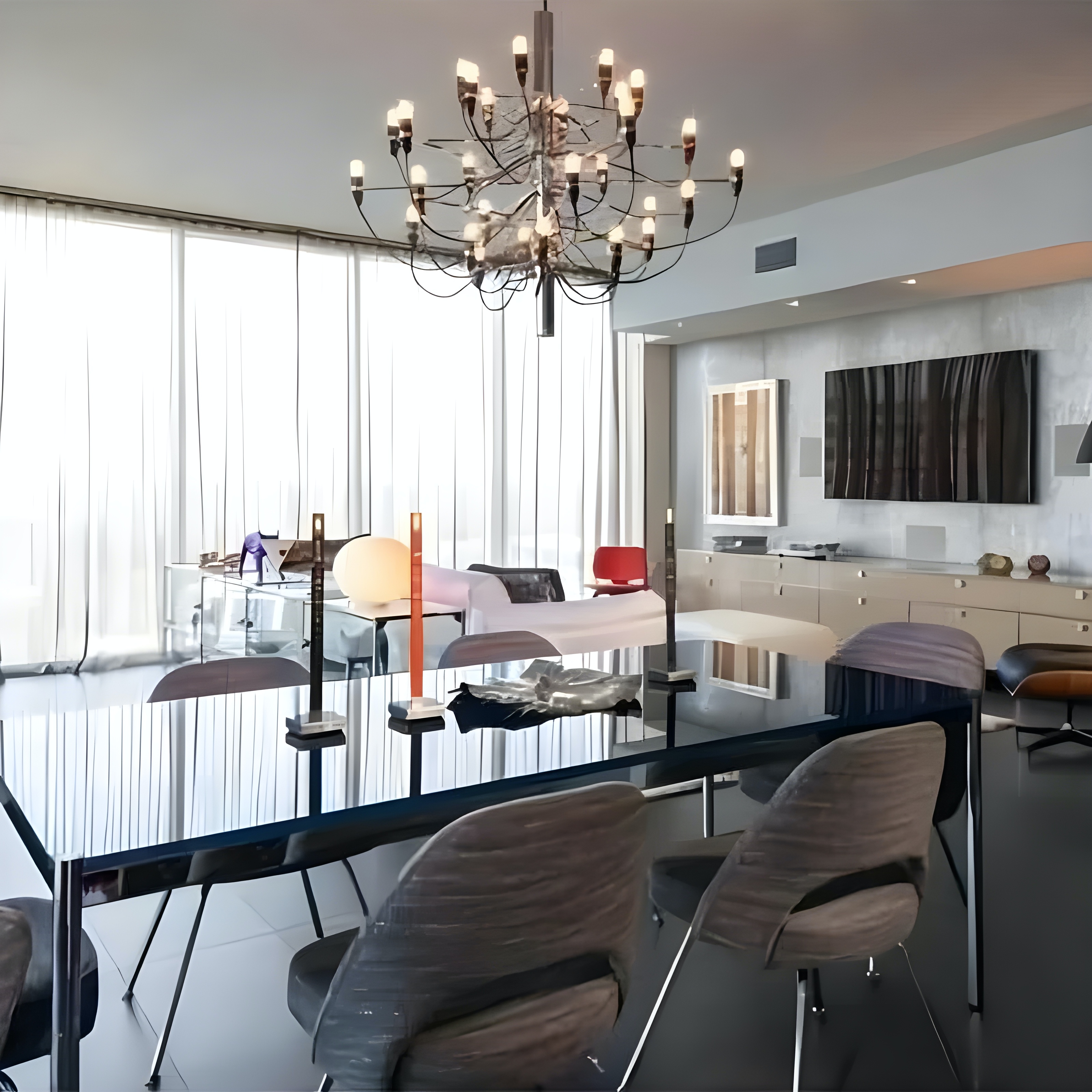 Suspension LED multi-lumi&egrave;res Luxury Bloom