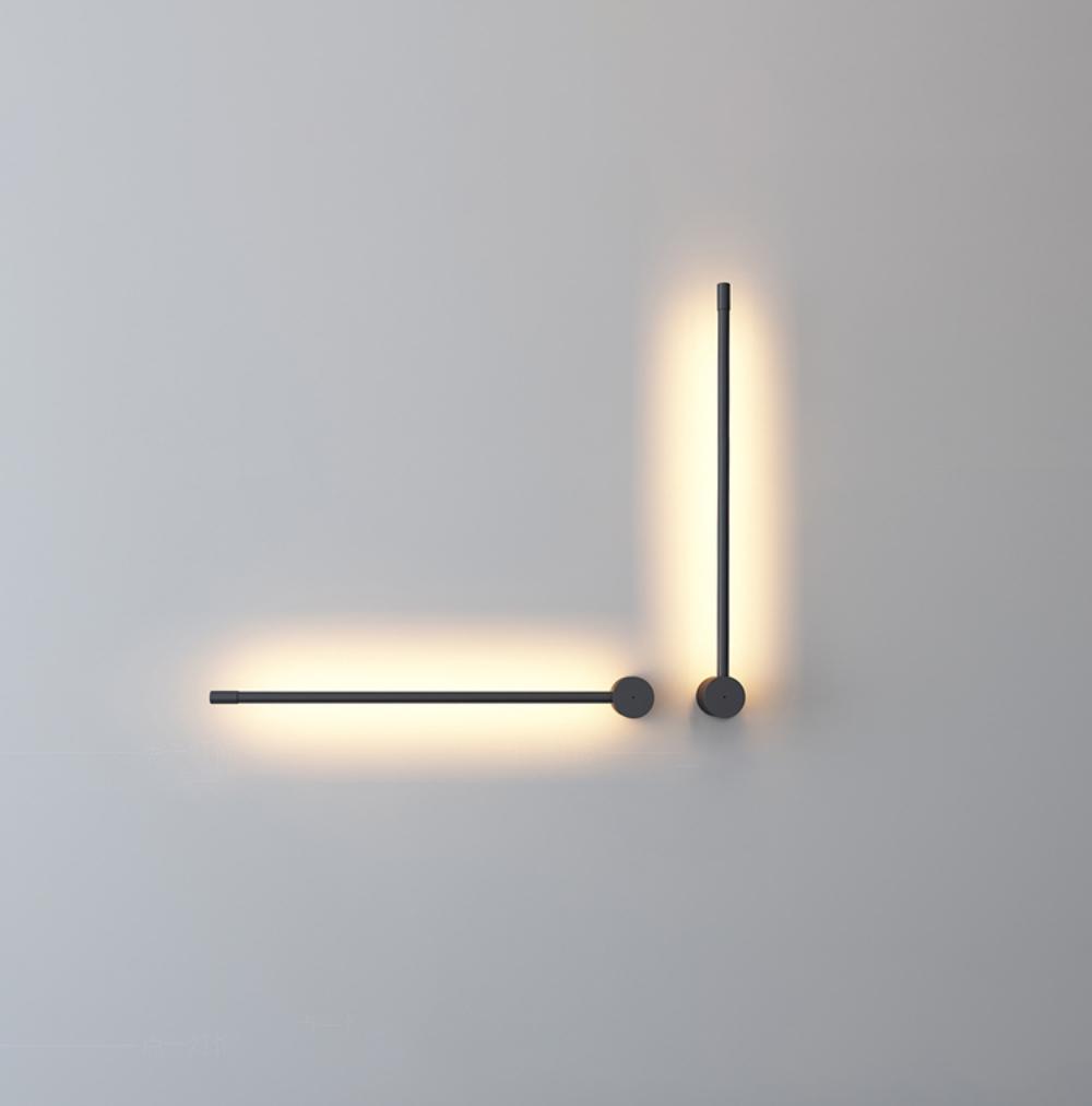 Moderne minimalistische LED-Wandleuchte in R&ouml;hrenform