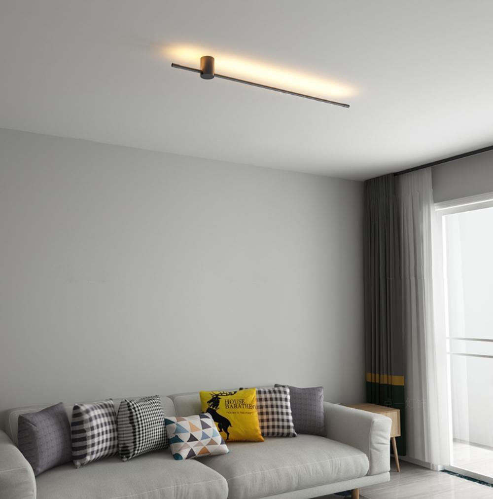 Moderne minimalistische LED-Wandleuchte in R&ouml;hrenform
