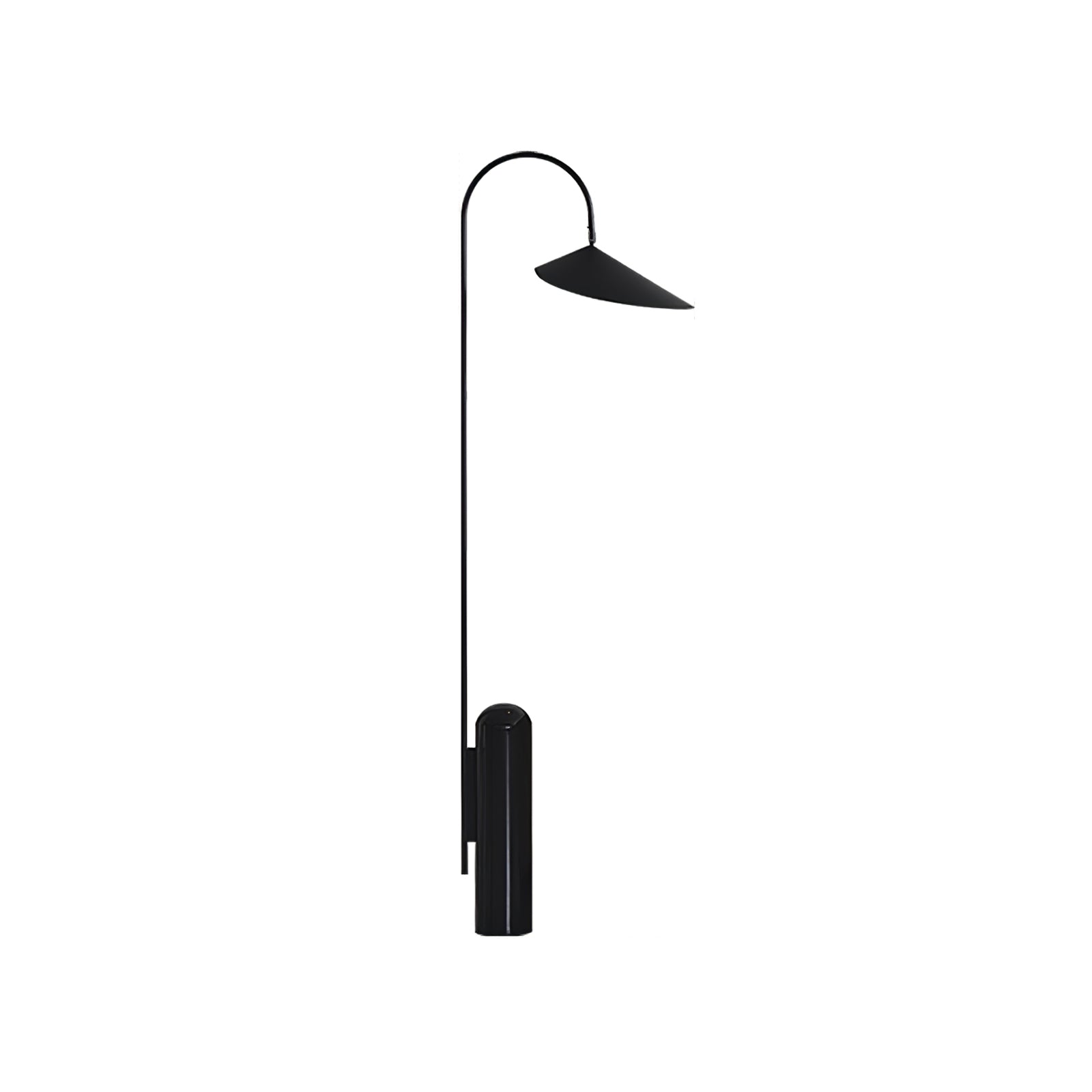 Stehlampe mit konischem Deckel und Marmorsockel
