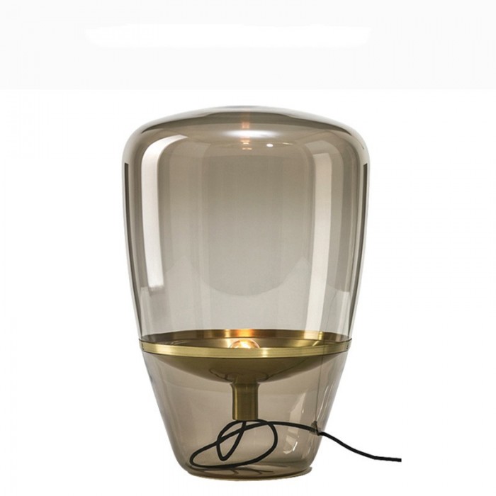 Lampada da tavolo in vetro soffiato a mano a forma di palloncino