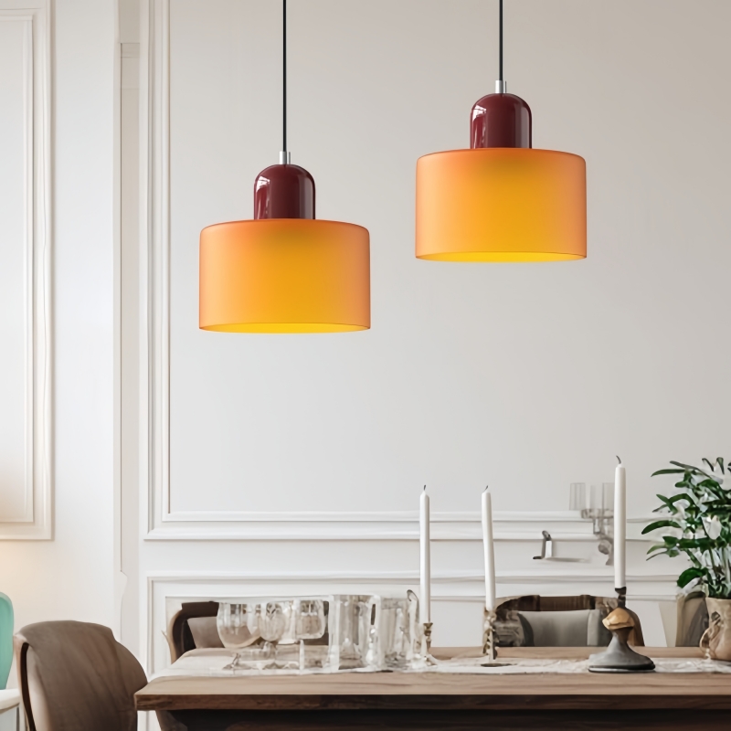 Lampa wisząca Morandi Cylinder Glass Disc Orb