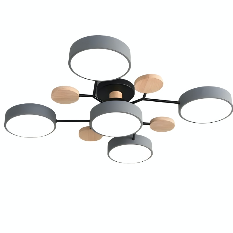 Nordic Branch Multi Heads Disc Deckenleuchte