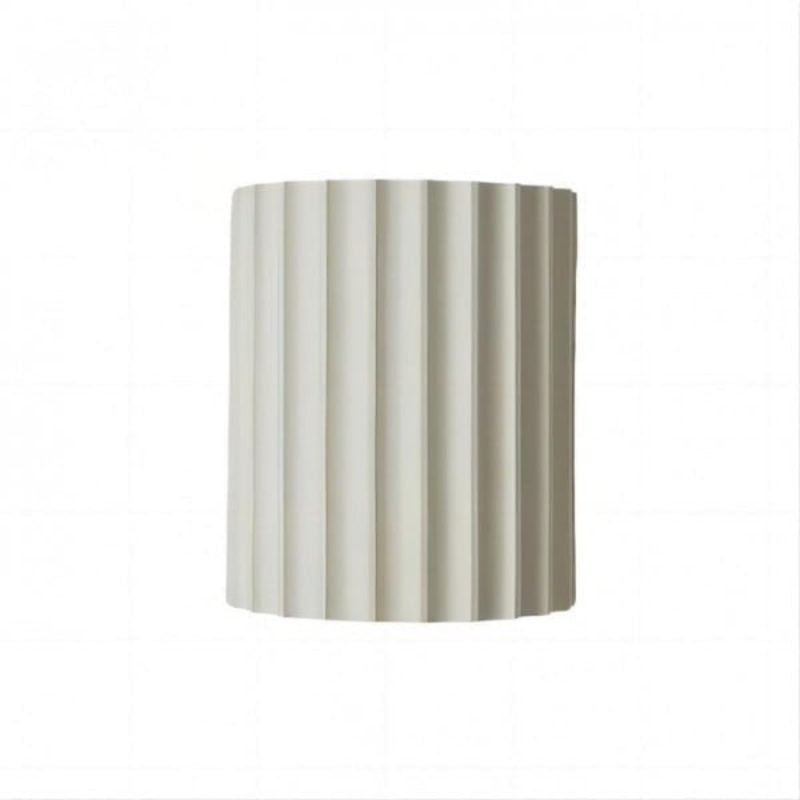 Minimalistische geribbelde wandlamp van hars